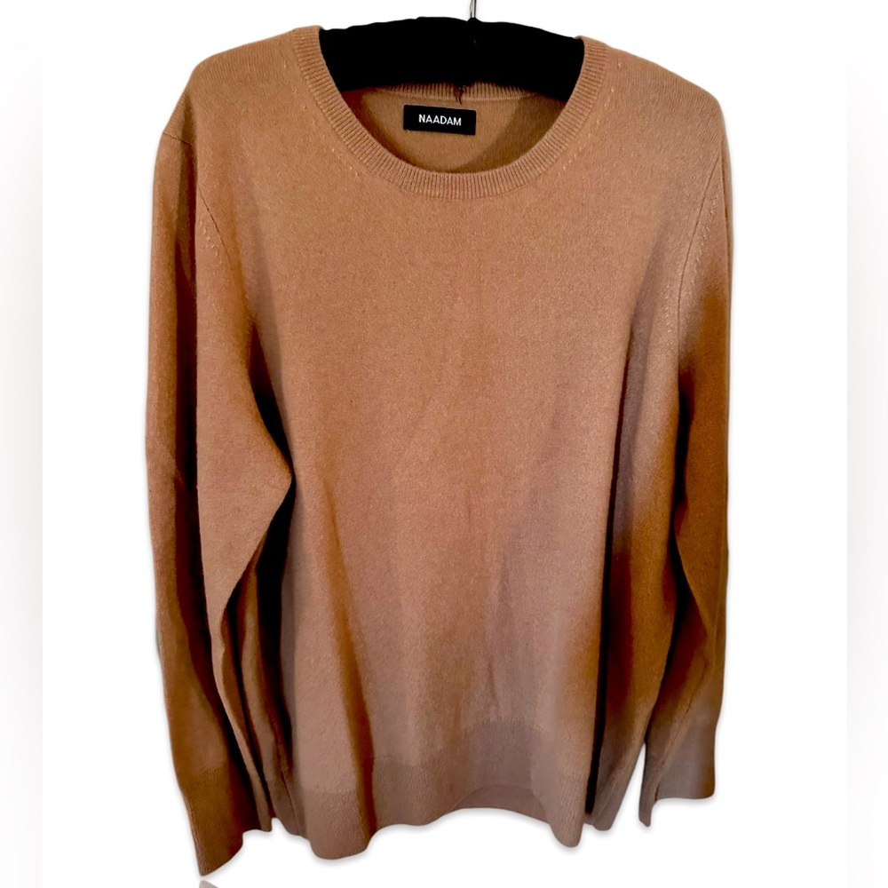 NAADAM Crewneck Sweater in Camel Brown